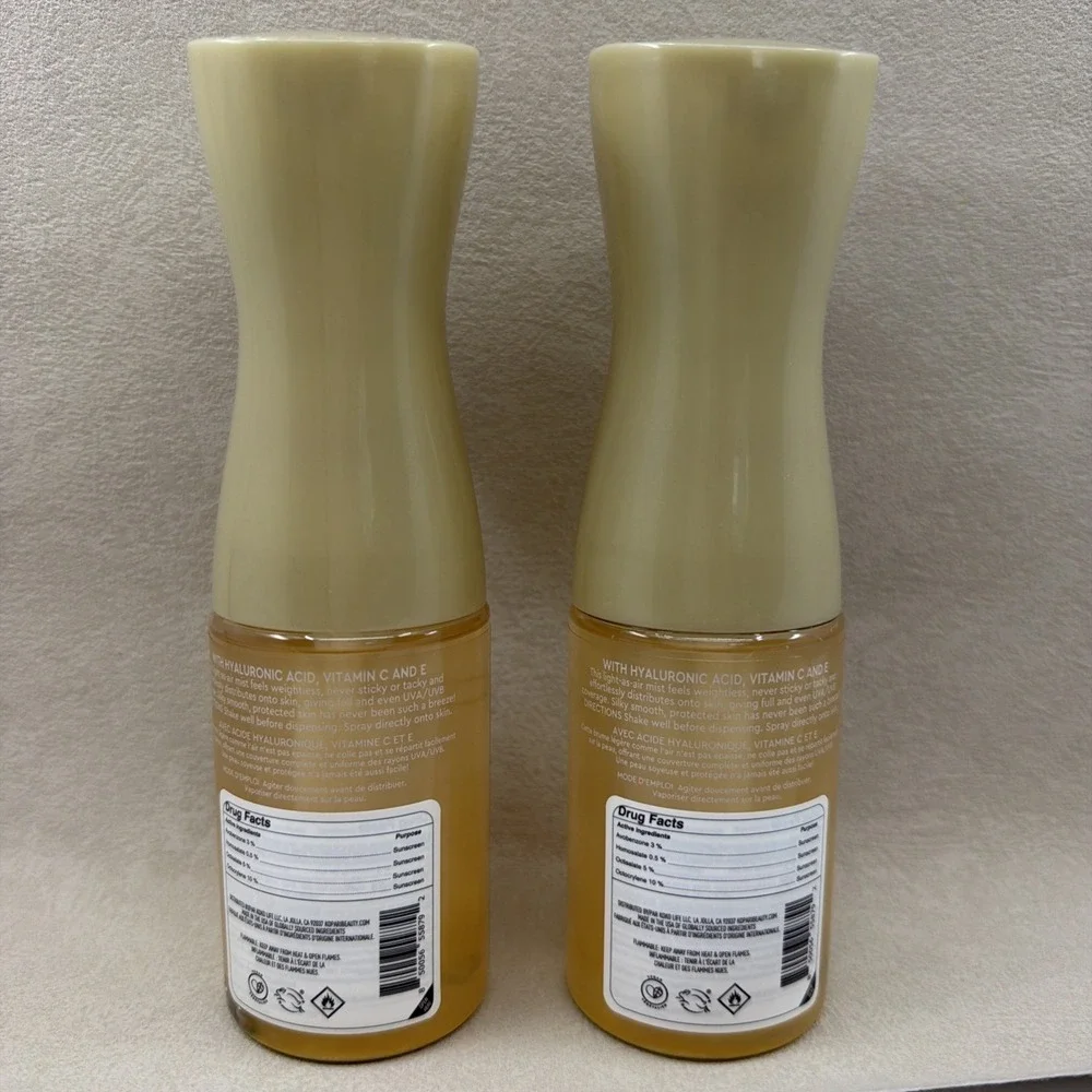 2 PACK Kopari Golden Sunglaze Sheer Body Mist SPF 50 Sunscreen 5oz NEW SEALED